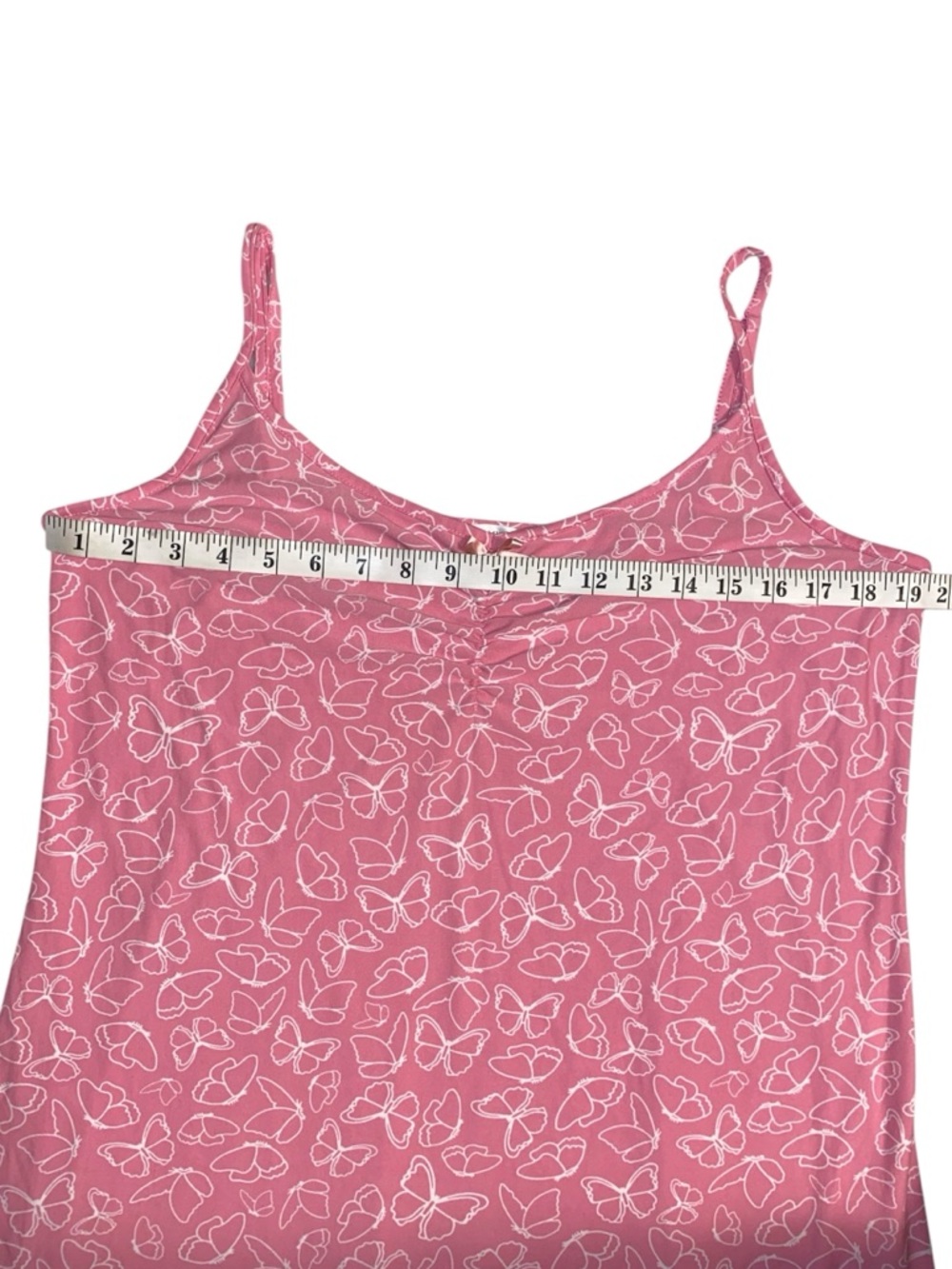 Emily & Jane Cami Night Dress in Pink Butterfly Print - Picture 7 of 8